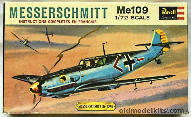 Revell 1/72 Messerschmitt Bf-109E, H612-69 plastic model kit
